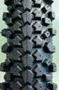 Bicycle tire close-up