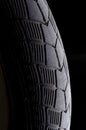 Bicycle tire close-up Royalty Free Stock Photo