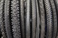 Bicycle tires an assortment of store