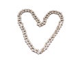 Bicycle transmission chain hearth shape