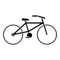 Bicycle transport ecology pictogram