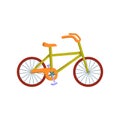 Bicycle transport, flat icon design vector illustration Royalty Free Stock Photo