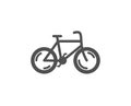 Bicycle transport icon. Bike public transportation sign. Vector