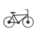 bicycle transport sport recreational pictogram draw