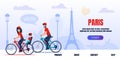 Bicycle Trip around Paris Advertising Landing Page