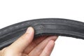Bicycle tyre puncture Royalty Free Stock Photo