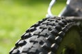 Bicycle tyre tread