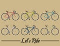 Bicycle vector Collection