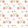 Bicycle vector pattern Royalty Free Stock Photo