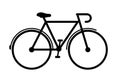 Bicycle vector sign Royalty Free Stock Photo