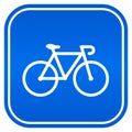 Bicycle vector sign Royalty Free Stock Photo