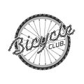 Bicycle vector template label, logo Royalty Free Stock Photo