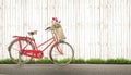 Bicycle vintage with bouquet flower