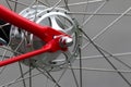 Bicycle wheel hub Royalty Free Stock Photo