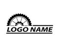 Bicycle wheel logo template vector