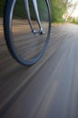 Bicycle wheel with motion blur Royalty Free Stock Photo