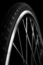 Bicycle wheel with tire