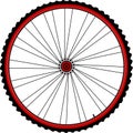 Bicycle wheels Royalty Free Stock Photo