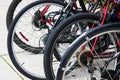 Bicycle wheels Royalty Free Stock Photo