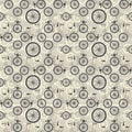 Bicycle and wheels seamless pattern. Vector stock illustration eps10.