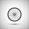 Bicycle wheels . Bicycle accessories vector icon. Royalty Free Stock Photo