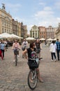 Bicyclers in Poznan