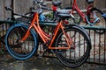 Bicycles in Amsterdam macro background high quality prints