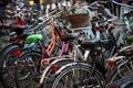 Bicycles in Amsterdam macro background high quality prints