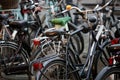 Bicycles in Amsterdam macro background high quality prints