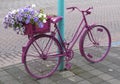 Bicycles as street decorations, what a creative idea!