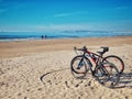 Bicycles by the beach