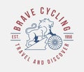 Bicycles brave cycling travel and discover