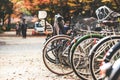 The bicycles are important part of people in Japan.