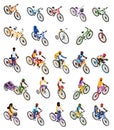 Bicycles Isometric Set