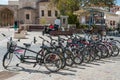 Bicycles at Larnaca Cyprus Royalty Free Stock Photo