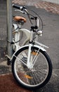 Bicycles parked in the street