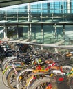 Bicycles parking airport Copenhagen Denmark