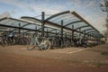 Bicycles parking near station Bergen op Zoom Netherlands 03 04 2024