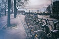 Bicycles parking in Paris