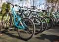 Bicycles for rent Royalty Free Stock Photo