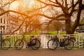 Bicycles in Rotterdam Royalty Free Stock Photo