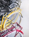 Bicycles wheel saddle colorful Uurban transportat