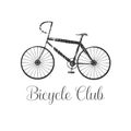 Bicycling vector design element, logo Royalty Free Stock Photo