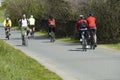 Bicyclist on the Burke Gilman trail