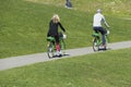 Bicyclist on the Burke Gilman trail