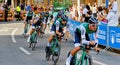 Bicyclist racers take part in La Vuelta competition