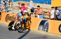 Bicyclist racers take part in La Vuelta competition