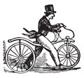Bicyle, vintage illustration