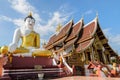 Bid Buddha statue at Wat Rajamontean Temple in Chiangmai Thailand Royalty Free Stock Photo