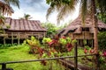 Bidayuh Longhouse in the museum village Sarawak Cultural Village